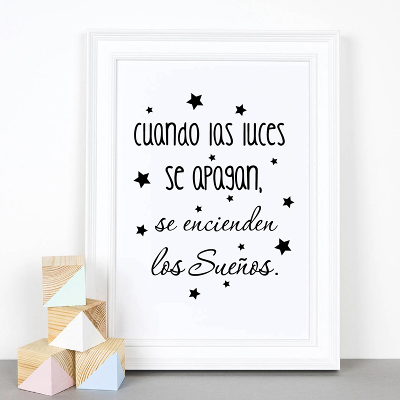 Spanish Kids Bedroom Art Decor - đánh giá và giá Baby Nursery In Spanish