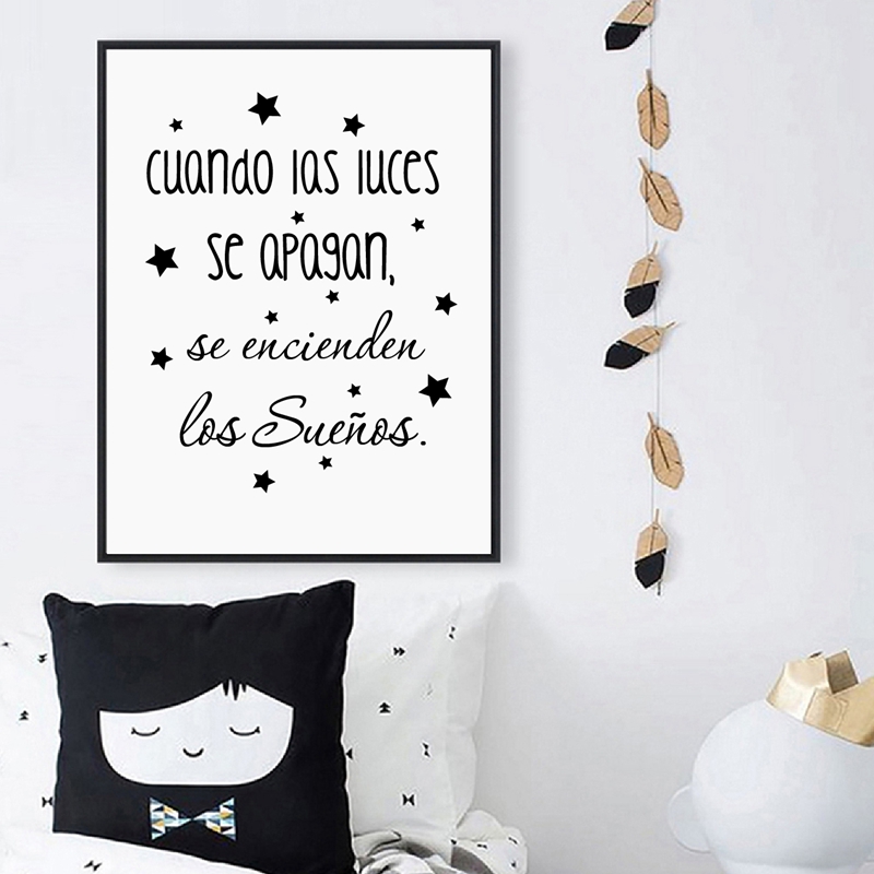 Spanish Kids Bedroom Art Decor - đánh giá và giá Baby Nursery In Spanish