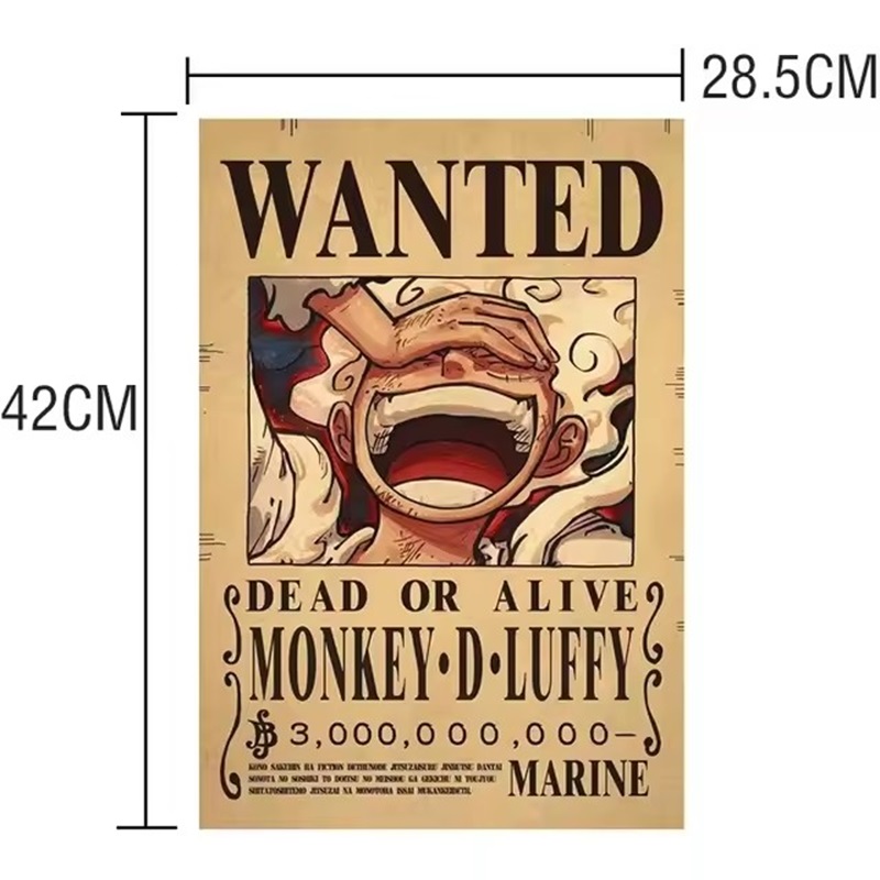 Anime One Piece Bounty Wanted  - đánh giá và giá Baby Nursery Wall Decals