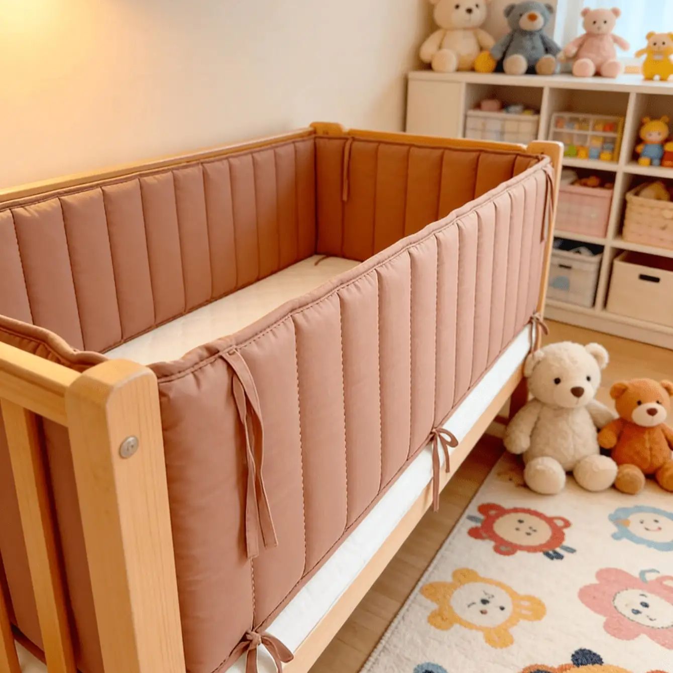 Bumpers In The Crib Baby Bed B - đánh giá và giá Baby Nursery Glider