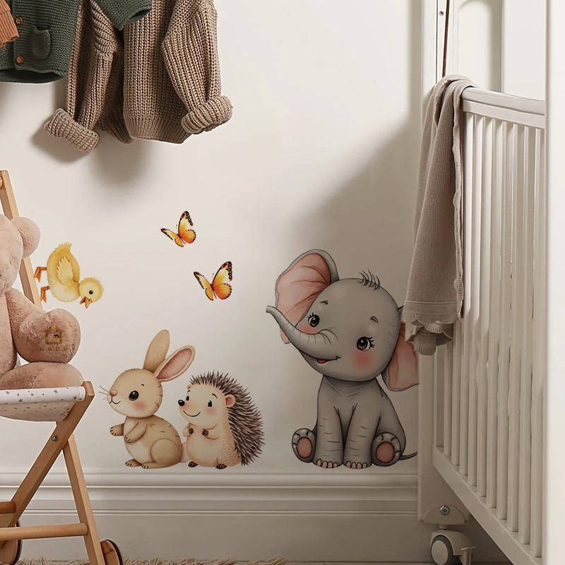 Cartoon Animal Wall Sticker -  - đánh giá và giá Baby Nursery Wall Decals