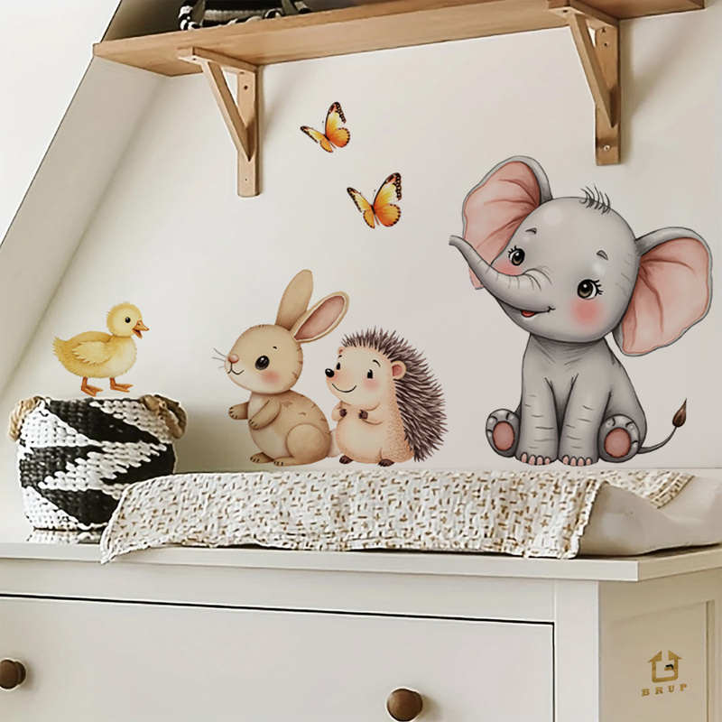 Cartoon Animal Wall Sticker -  - đánh giá và giá Baby Nursery Wall Decals