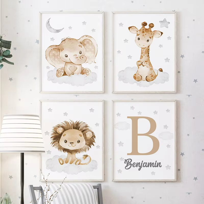 Elephant Giraffe Lion Custom B - đánh giá và giá Baby Nursery Giraffe