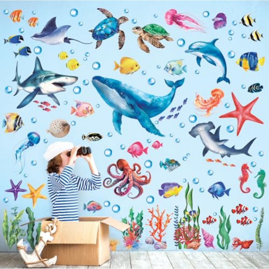 Sea Animals Wall Stickers Deca - đánh giá và giá Baby Nursery Under The Sea
