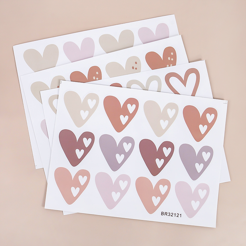 2pcs Lovely Hearts Ins Wall St - đánh giá và giá Baby Nursery Wallpaper Girl