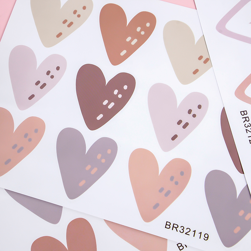 2pcs Lovely Hearts Ins Wall St - đánh giá và giá Baby Nursery Wallpaper Girl