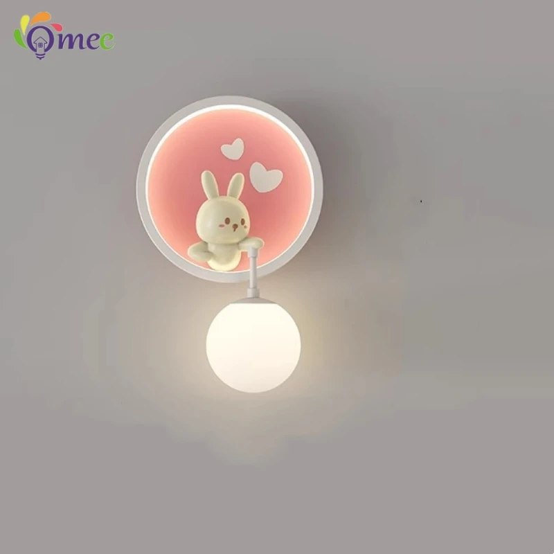 Cute Girl Wall Lamps LED Pink  - đánh giá và giá Baby Nursery Yellow Walls