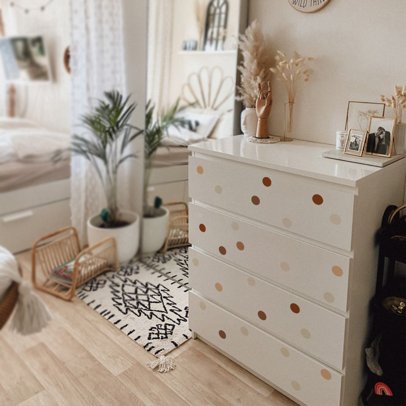 Creative Boho Polka Dot Wall S - đánh giá và giá Baby Nursery Wallpaper Girl