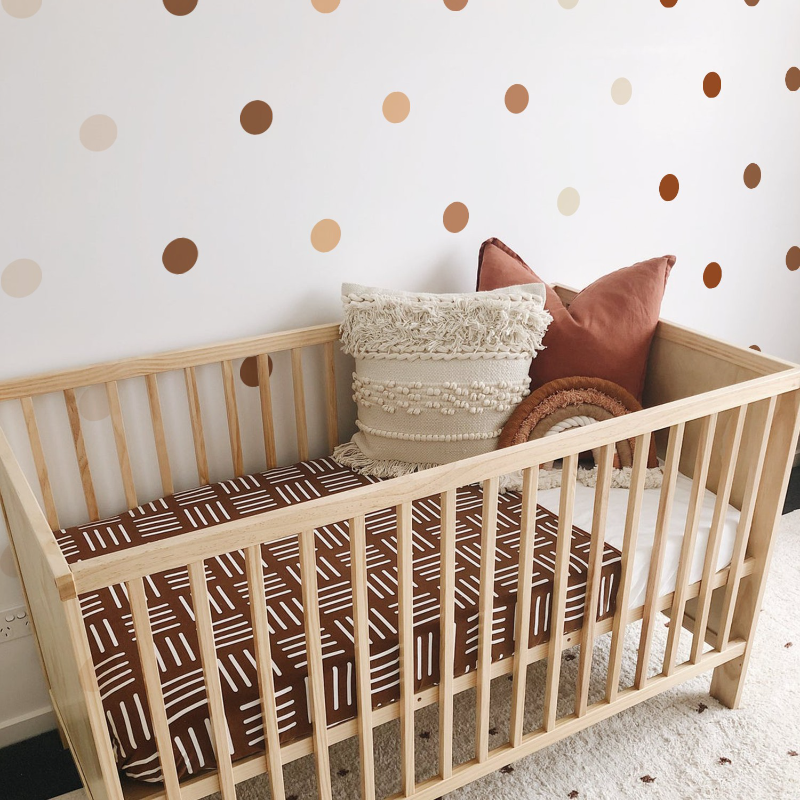Creative Boho Polka Dot Wall S - đánh giá và giá Baby Nursery Wallpaper Girl