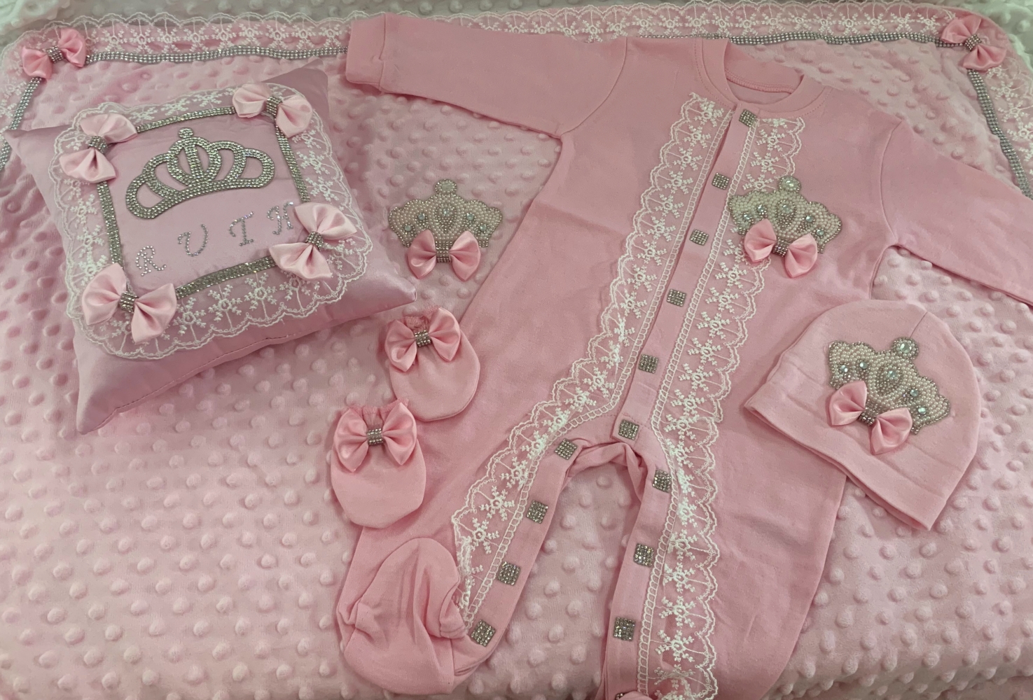 5pcs Baby Girl Outfits Set Wel - đánh giá và giá Convertible Crib Set