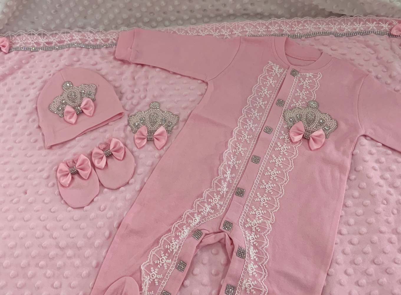 5pcs Baby Girl Outfits Set Wel - đánh giá và giá Convertible Crib Set