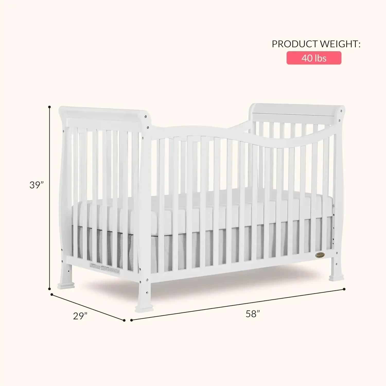 Violet 7-In-1 Convertible Life - đánh giá và giá Convertible Crib Set