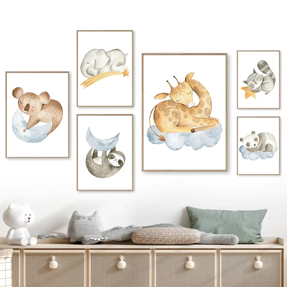 Giraffe Raccoon Panda Sloth Nu - đánh giá và giá Baby Nursery Giraffe