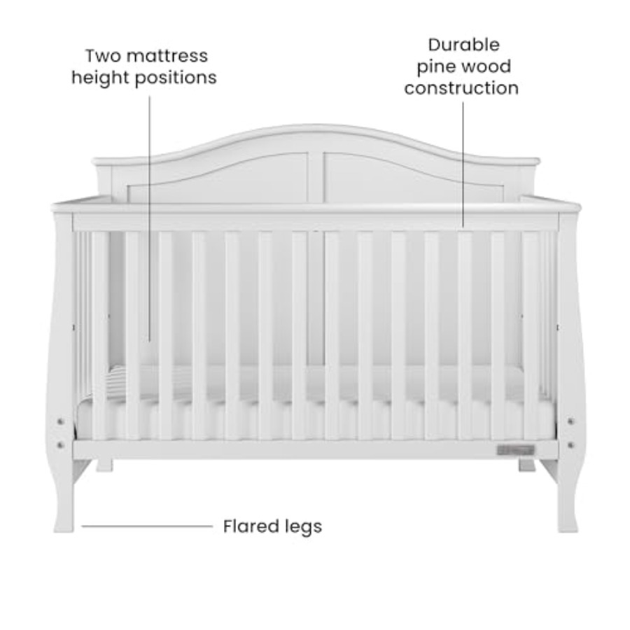Camden Design 4-in-1 Convertib - đánh giá và giá Convertible Crib Set