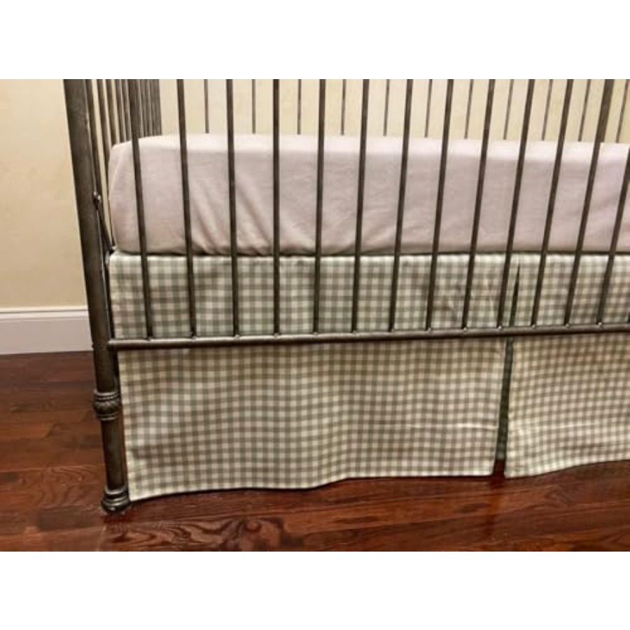 Crib Skirt Gingham Tailored Ba - đánh giá và giá Baby Nursery Gender Neutral