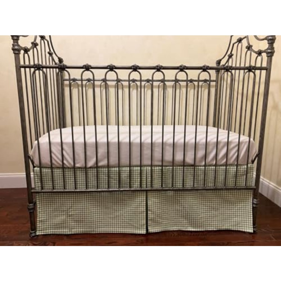 Crib Skirt Gingham Tailored Ba - đánh giá và giá Baby Nursery Gender Neutral