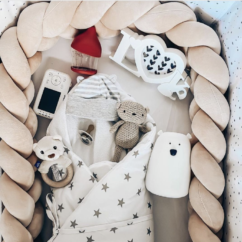 1M/2M3M/4M Baby Safety Bed Bum - đánh giá và giá Convertible Crib Set