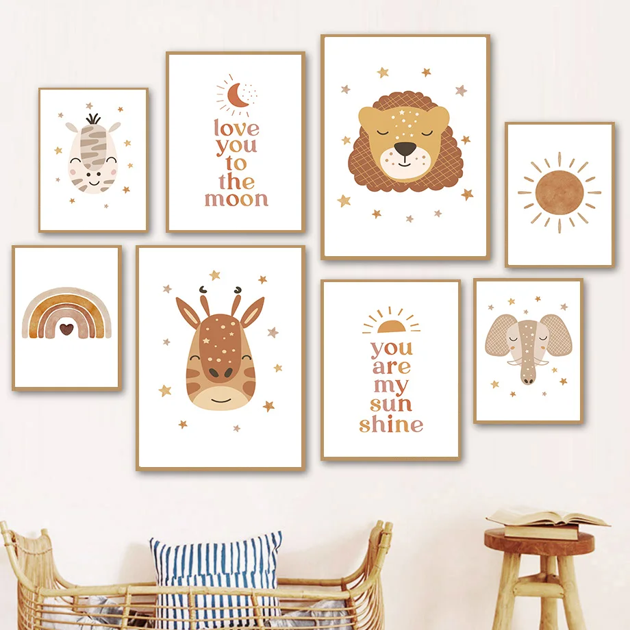 Boho Nursery Wall Art Neutral  - đánh giá và giá Baby Nursery Gender Neutral