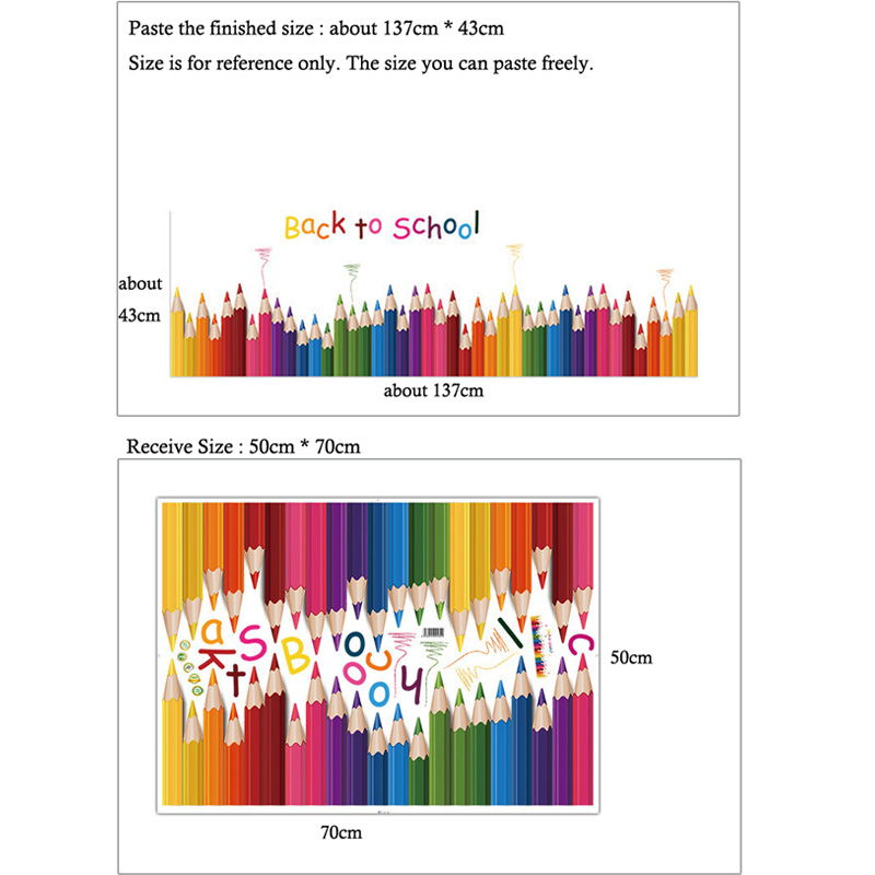 Cartoon Colour Pencil Baseboar - đánh giá và giá Baby Nursery Wall Decals