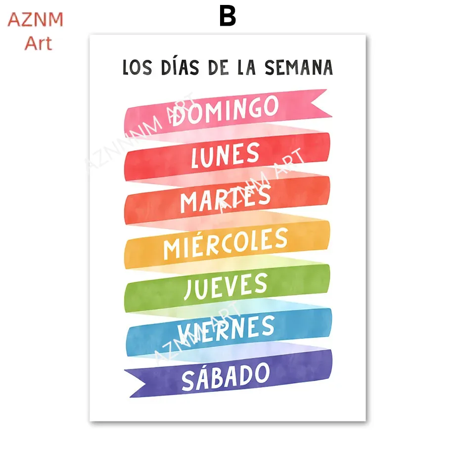 1PC Educational Spanish Alphab - đánh giá và giá Baby Nursery In Spanish