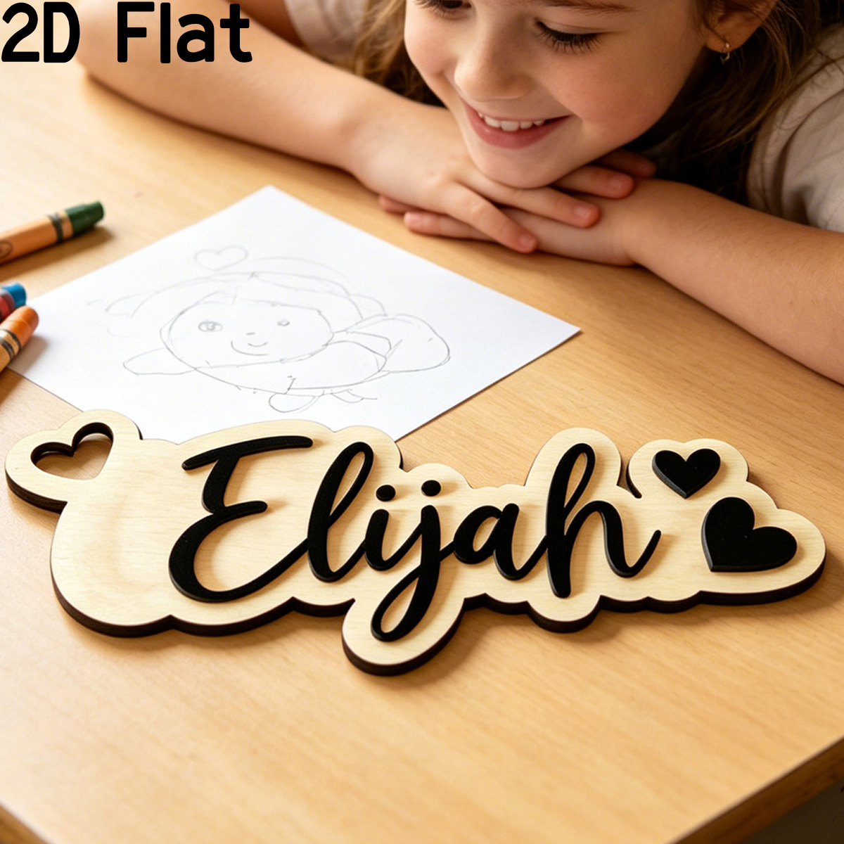 1Pc Custom Love Decor Wooden A - đánh giá và giá Baby Nursery Home