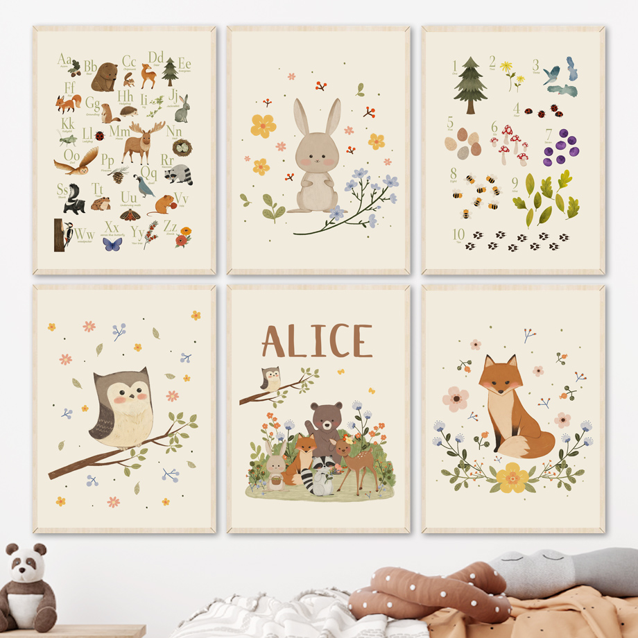 1pc frameless Cute Rabbit Fox  - đánh giá và giá Baby Nursery Fabric