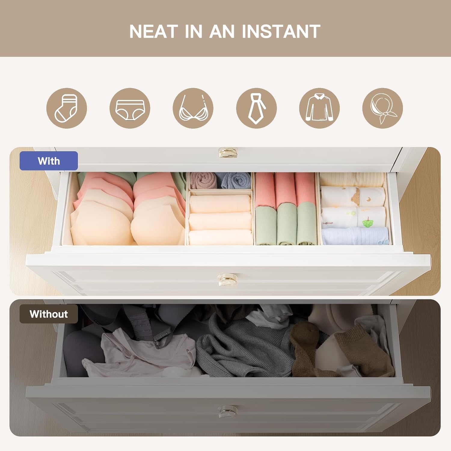 Drawer Organizer 10 Pack, Fold - đánh giá và giá Baby Nursery Images Free