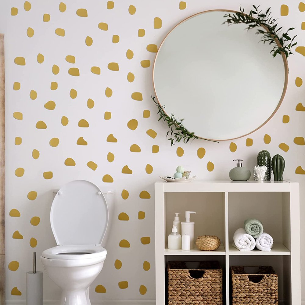 96Pcs/set Cute  Irregular Dots - đánh giá và giá Baby Nursery Wallpaper Girl