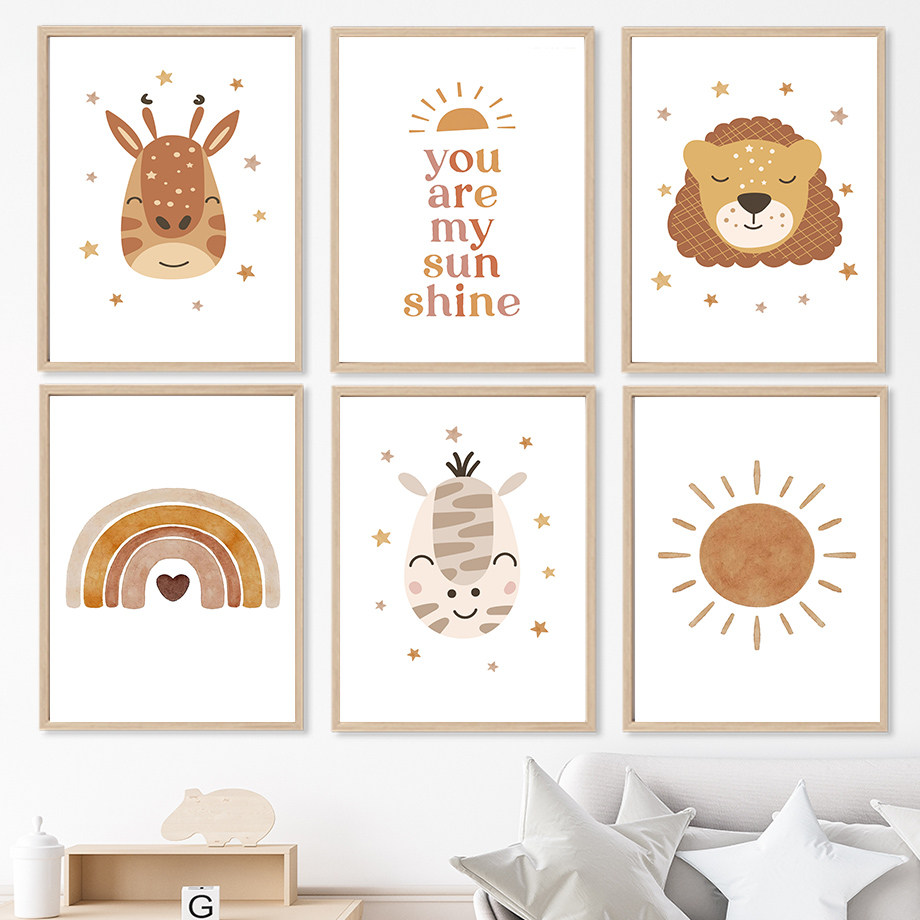 Boho Nursery Wall Art Neutral  - đánh giá và giá Baby Nursery Gender Neutral