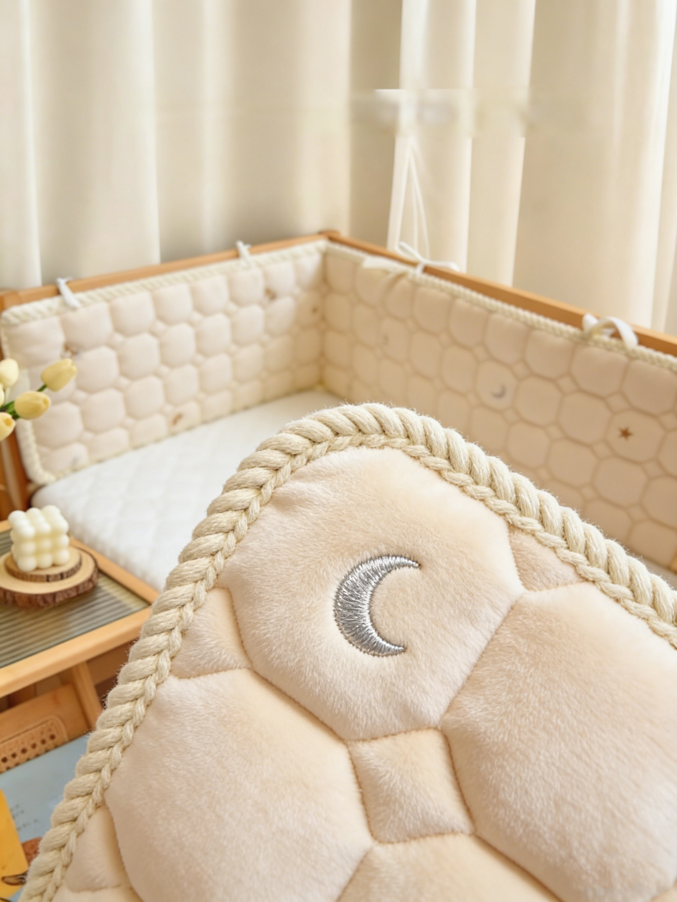 Baby Crib Bumper Pure Cotton C - đánh giá và giá Baby Nursery Glider