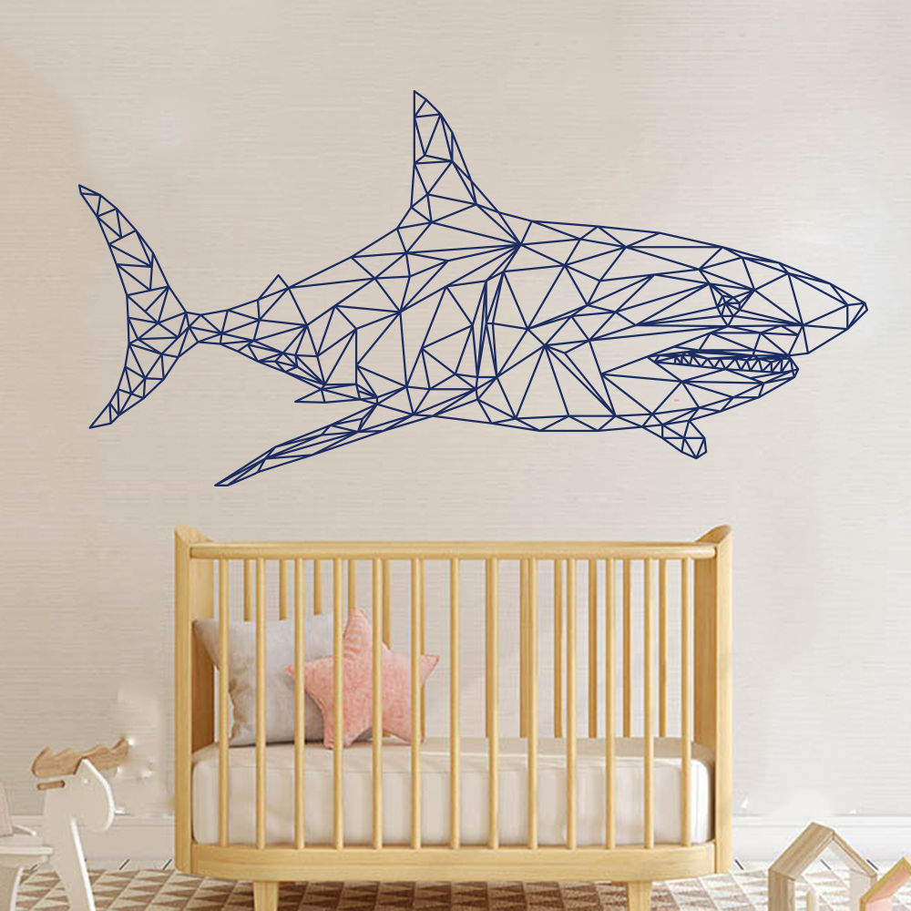 Geometric Shark Whale Fish Oce - đánh giá và giá Baby Nursery Under The Sea
