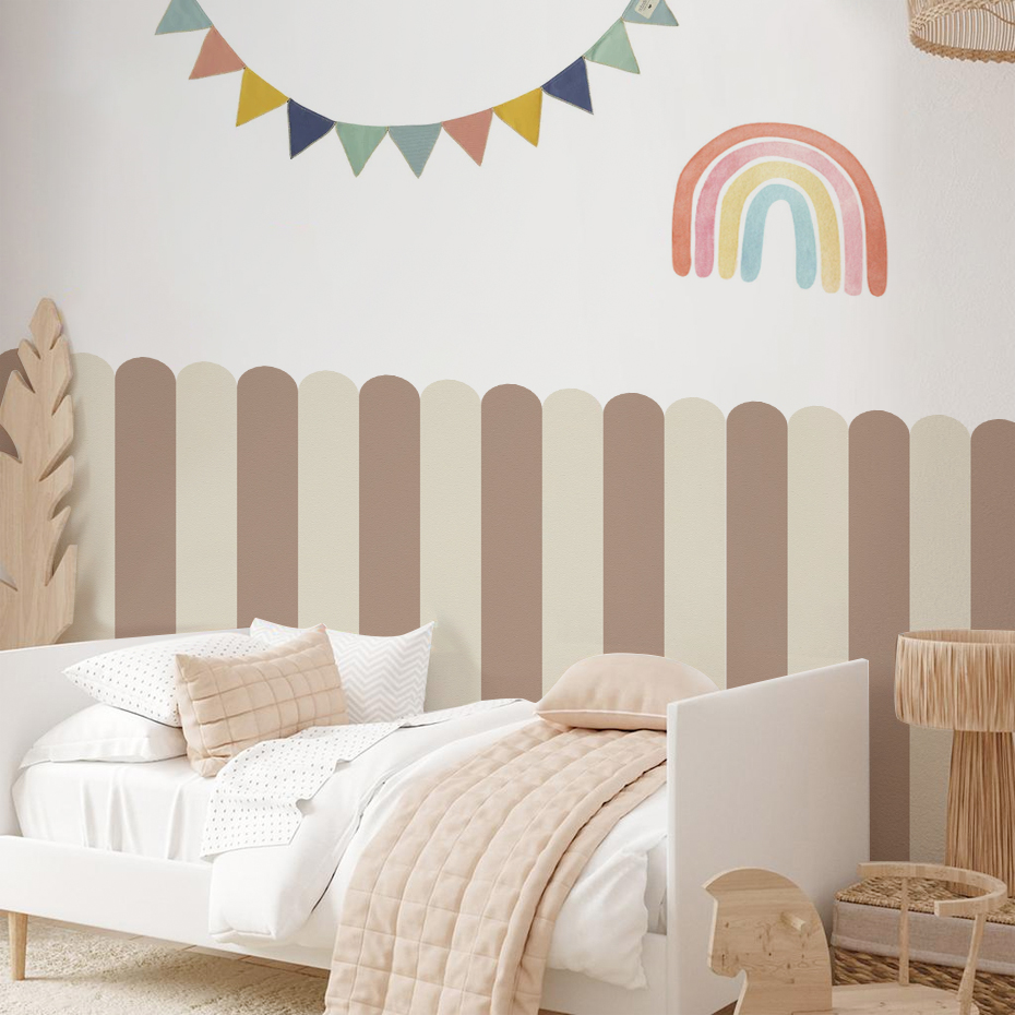 Multicolor Vertical Striped Ar - đánh giá và giá Baby Nursery Wall Decals