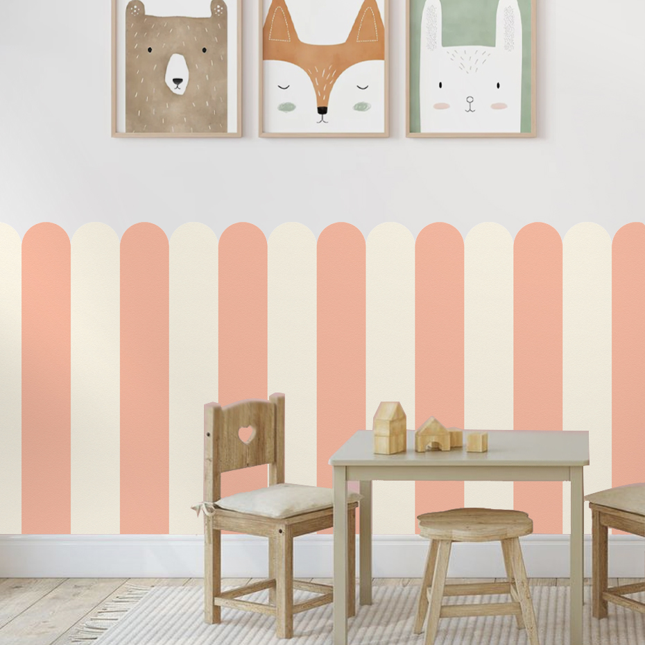 Multicolor Vertical Striped Ar - đánh giá và giá Baby Nursery Wall Decals