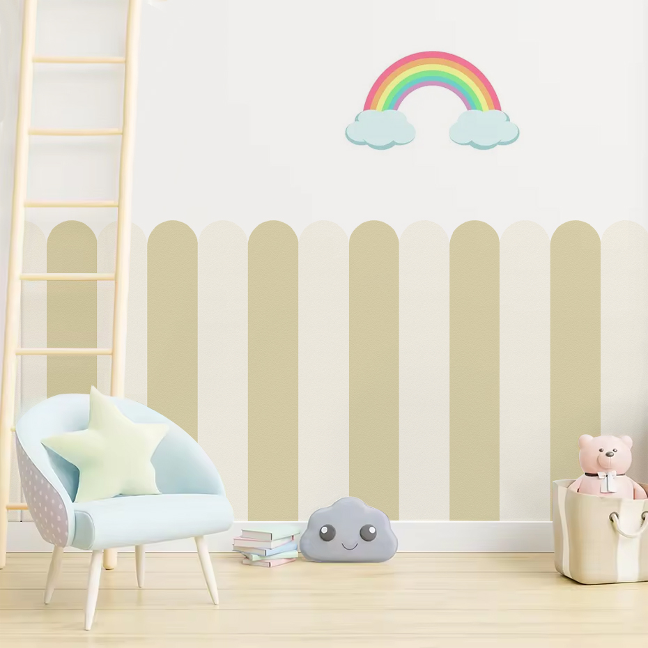 Multicolor Vertical Striped Ar - đánh giá và giá Baby Nursery Wall Decals