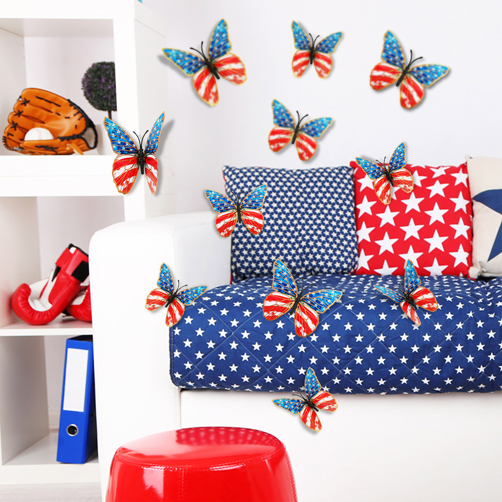3d Butterfly Wall Stickers Ame - đánh giá và giá Baby Nursery Home