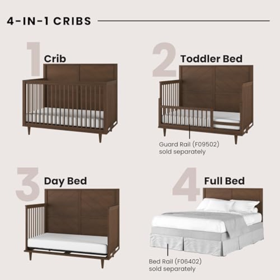 Surrey Hill Design 4-in-1 Conv - đánh giá và giá Convertible Crib Set