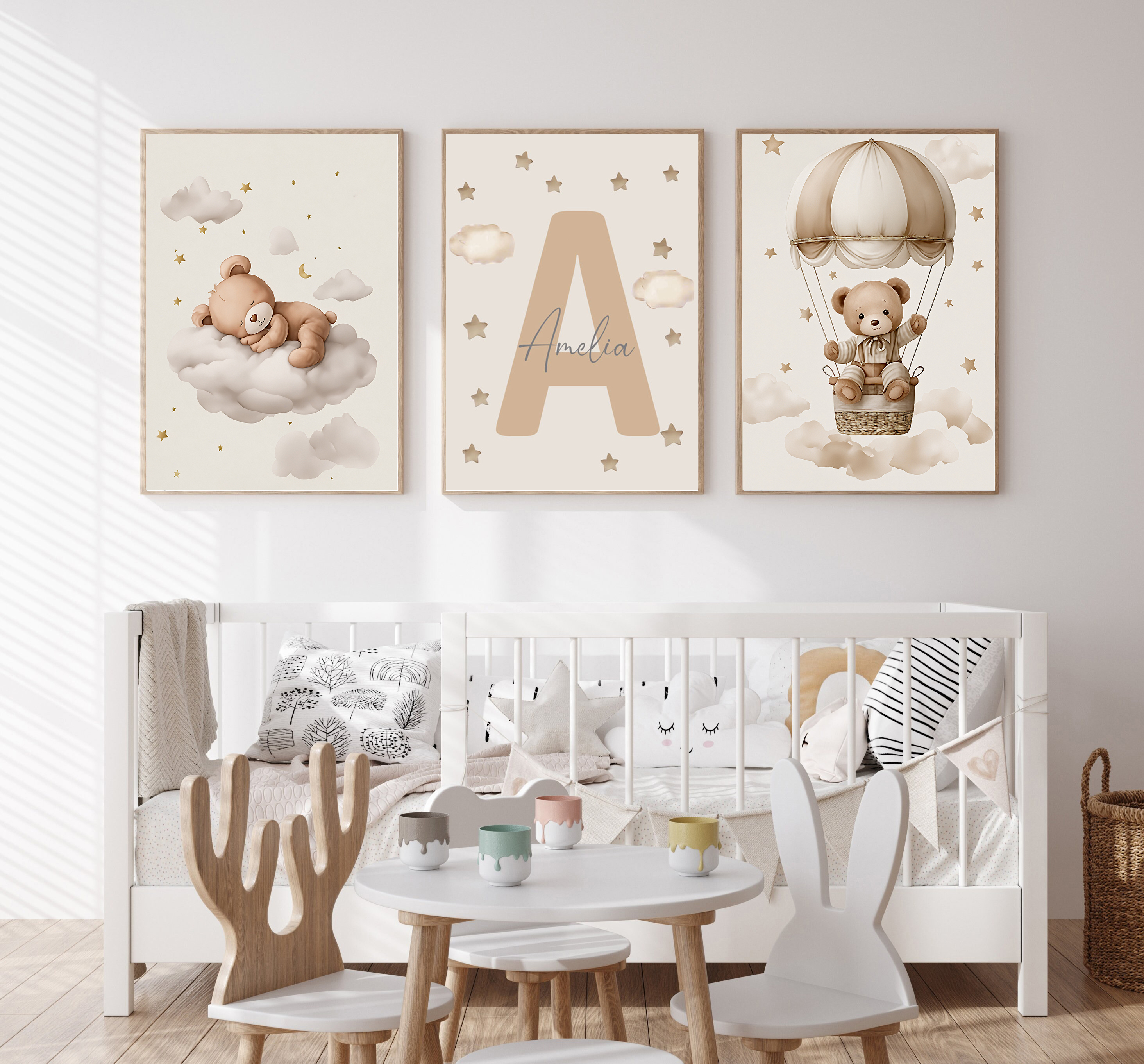 3pcs/set Bohemian Teddy Bear A - đánh giá và giá Baby Nursery Home