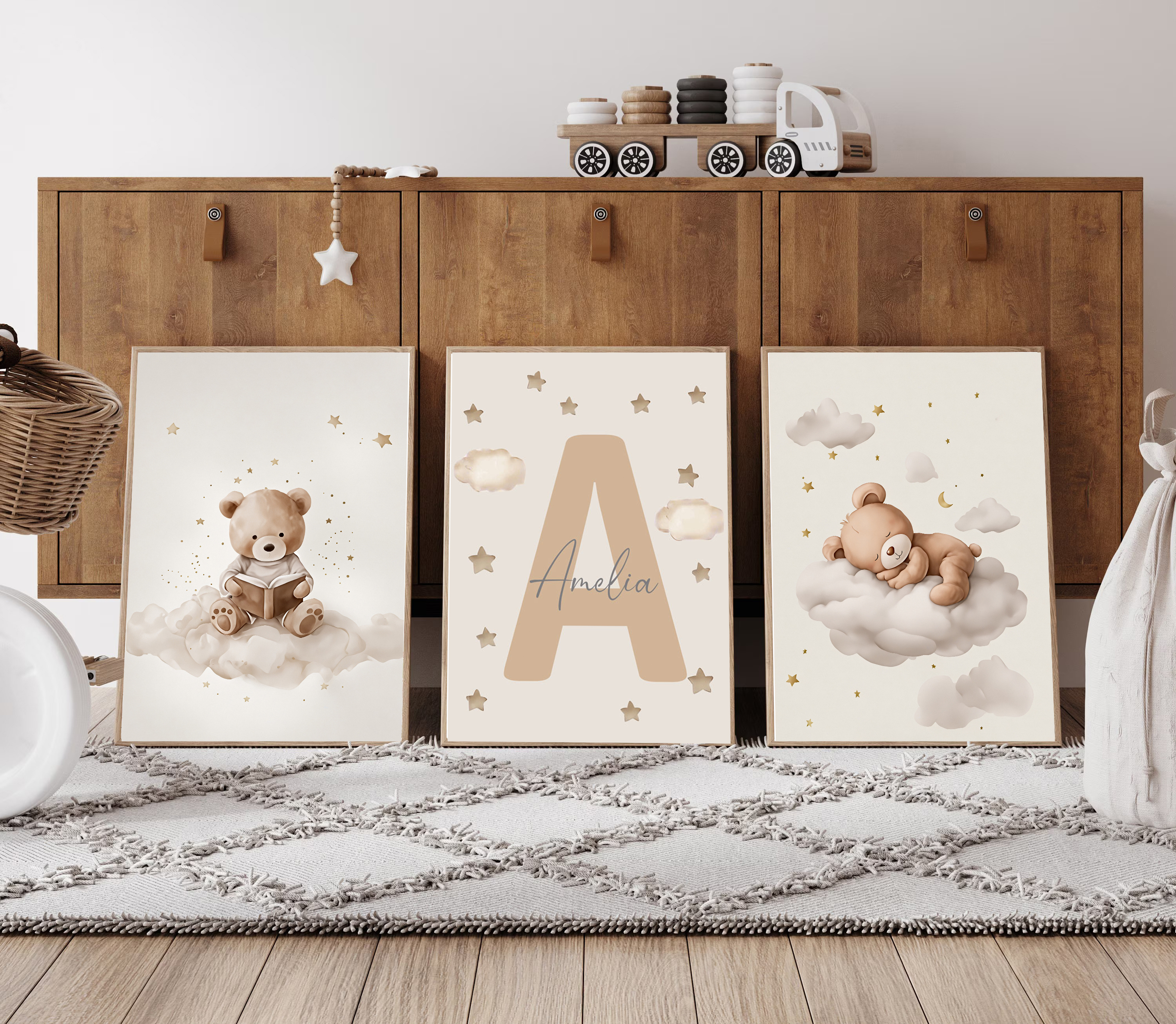 3pcs/set Bohemian Teddy Bear A - đánh giá và giá Baby Nursery Home